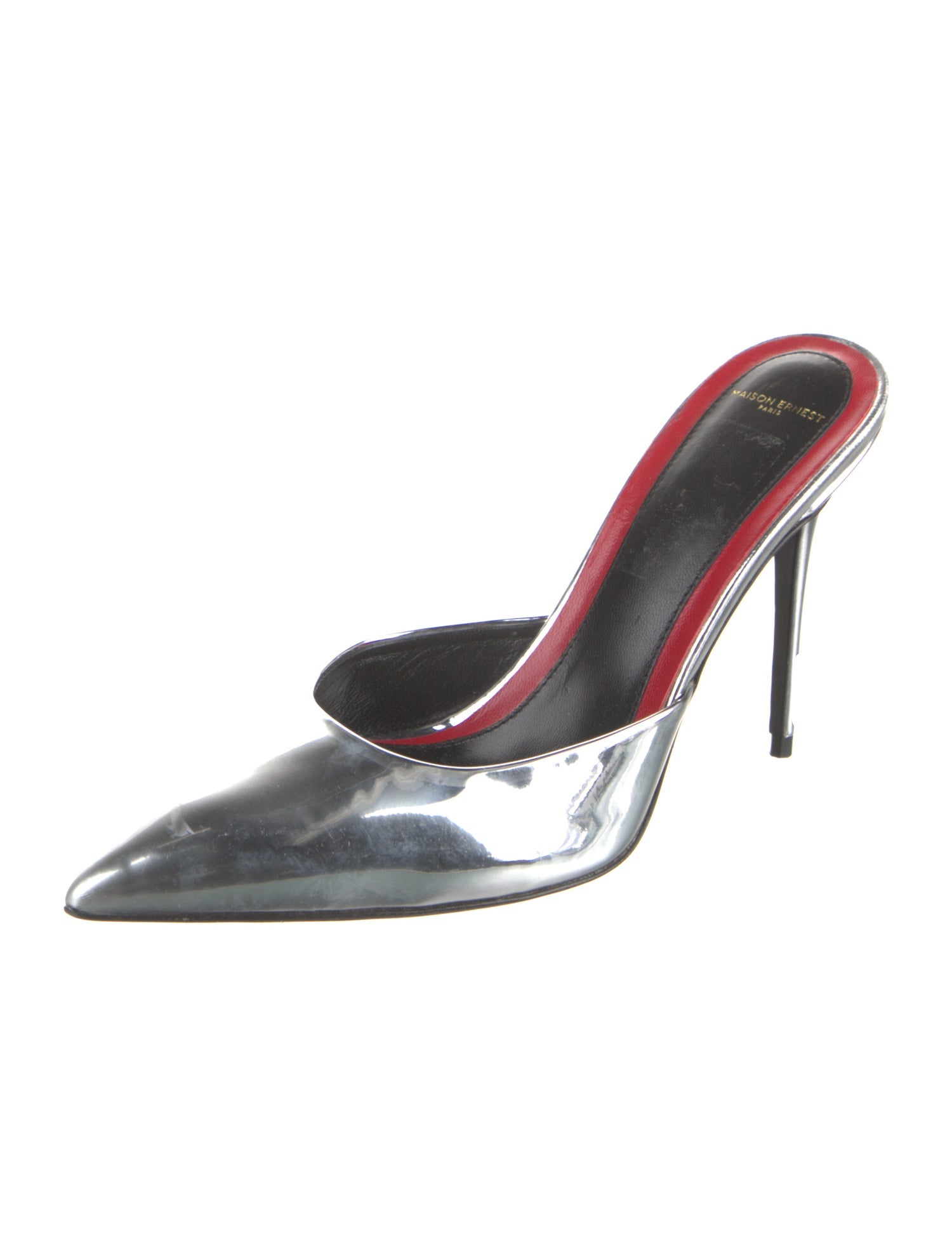 Maison Ernest Patent Leather Mules